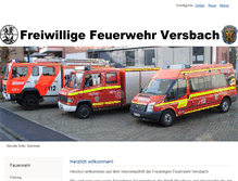 Tablet Screenshot of feuerwehr-versbach.com